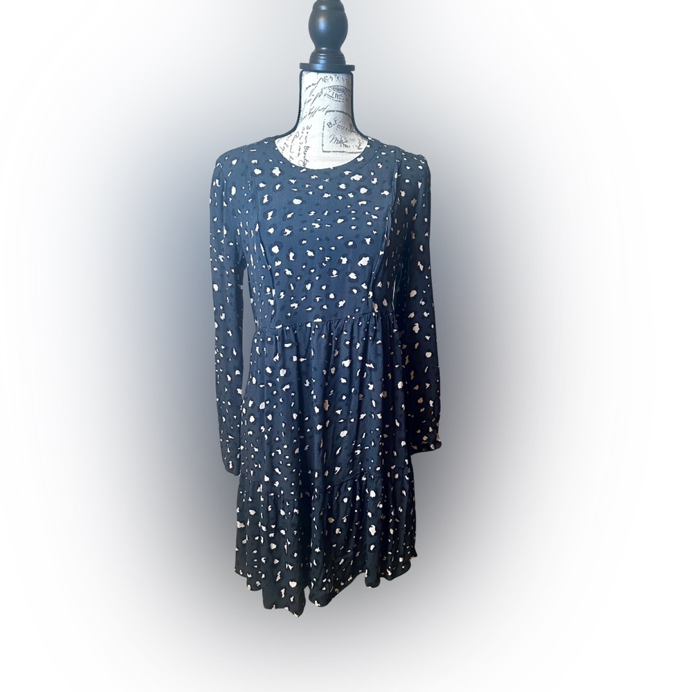 Seraphine Size 6 Teal Cheetah Dress